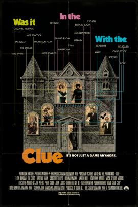 Clue 1985 movie poster