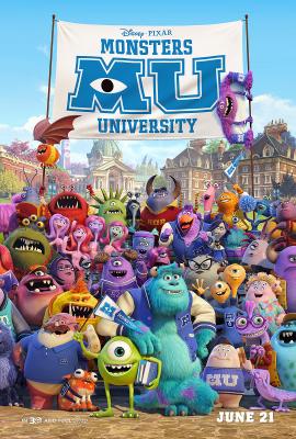 Monsters University 2013 movie poster